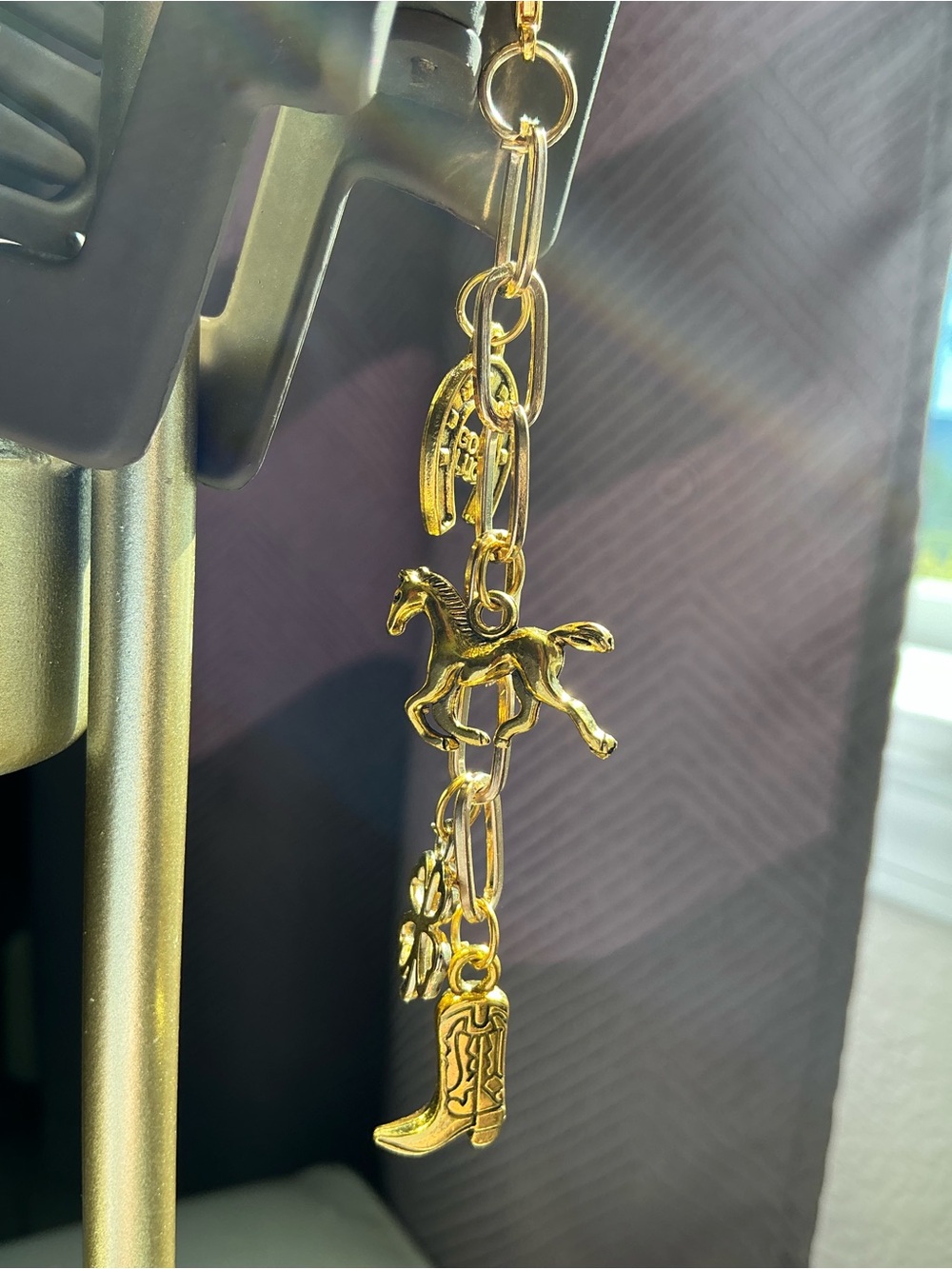 Handmade Charmed Claw Clip - Country Horse